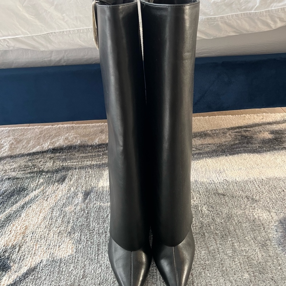Zara Black Heeled Boots